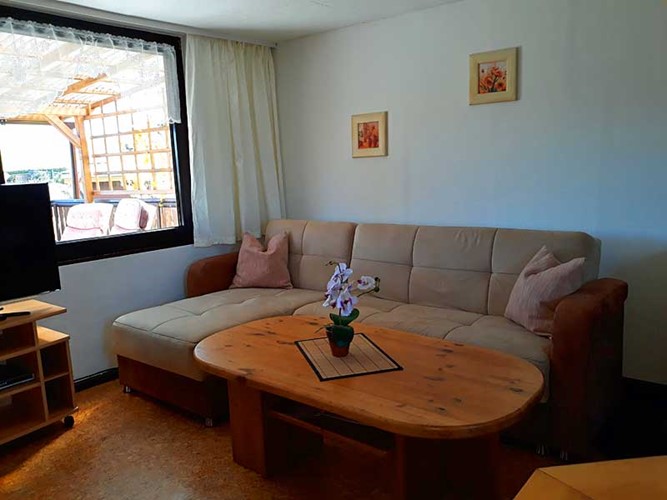 Uwes Seeblick Wohnzimmer